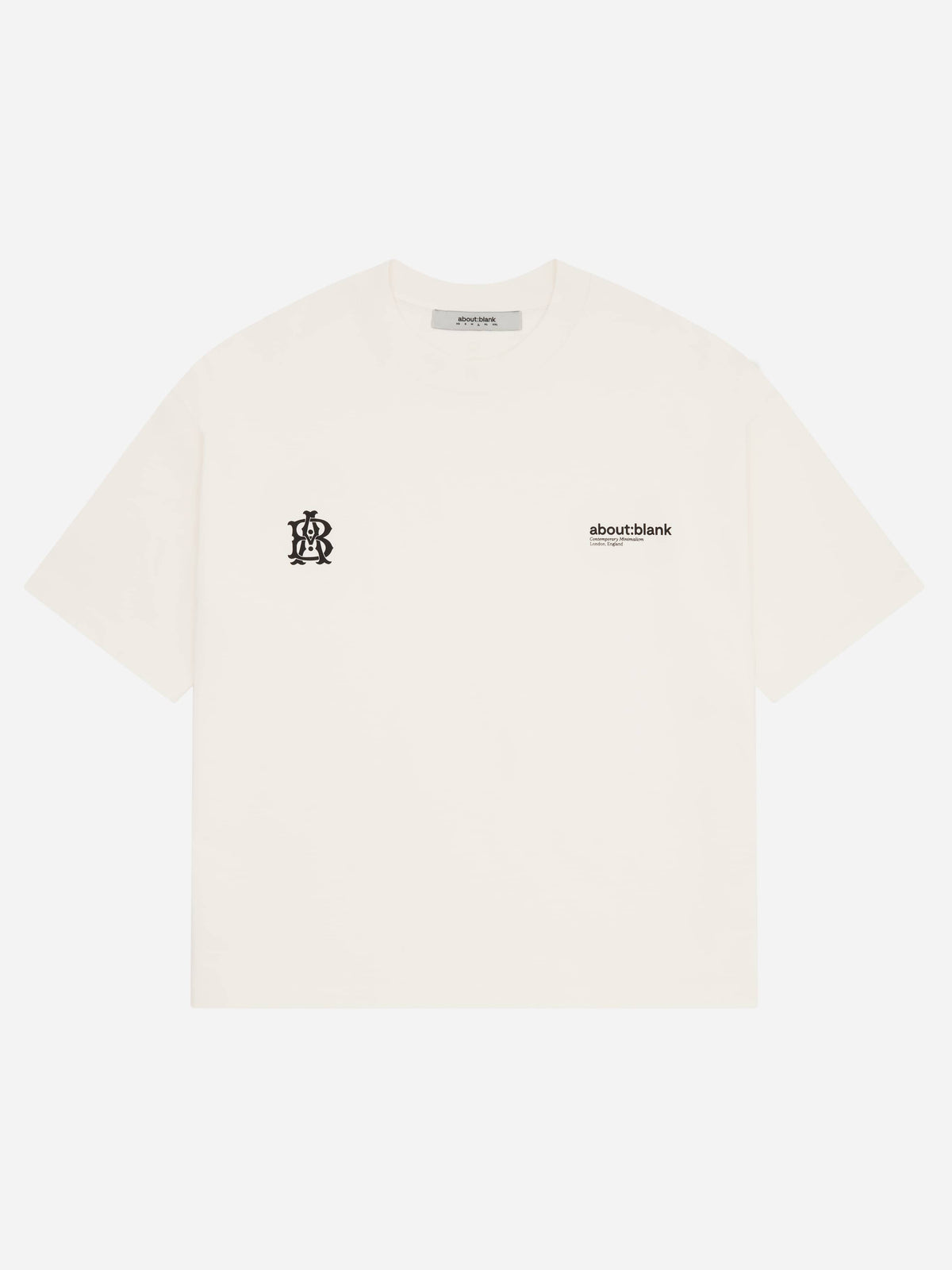 dual logo t shirt oat black