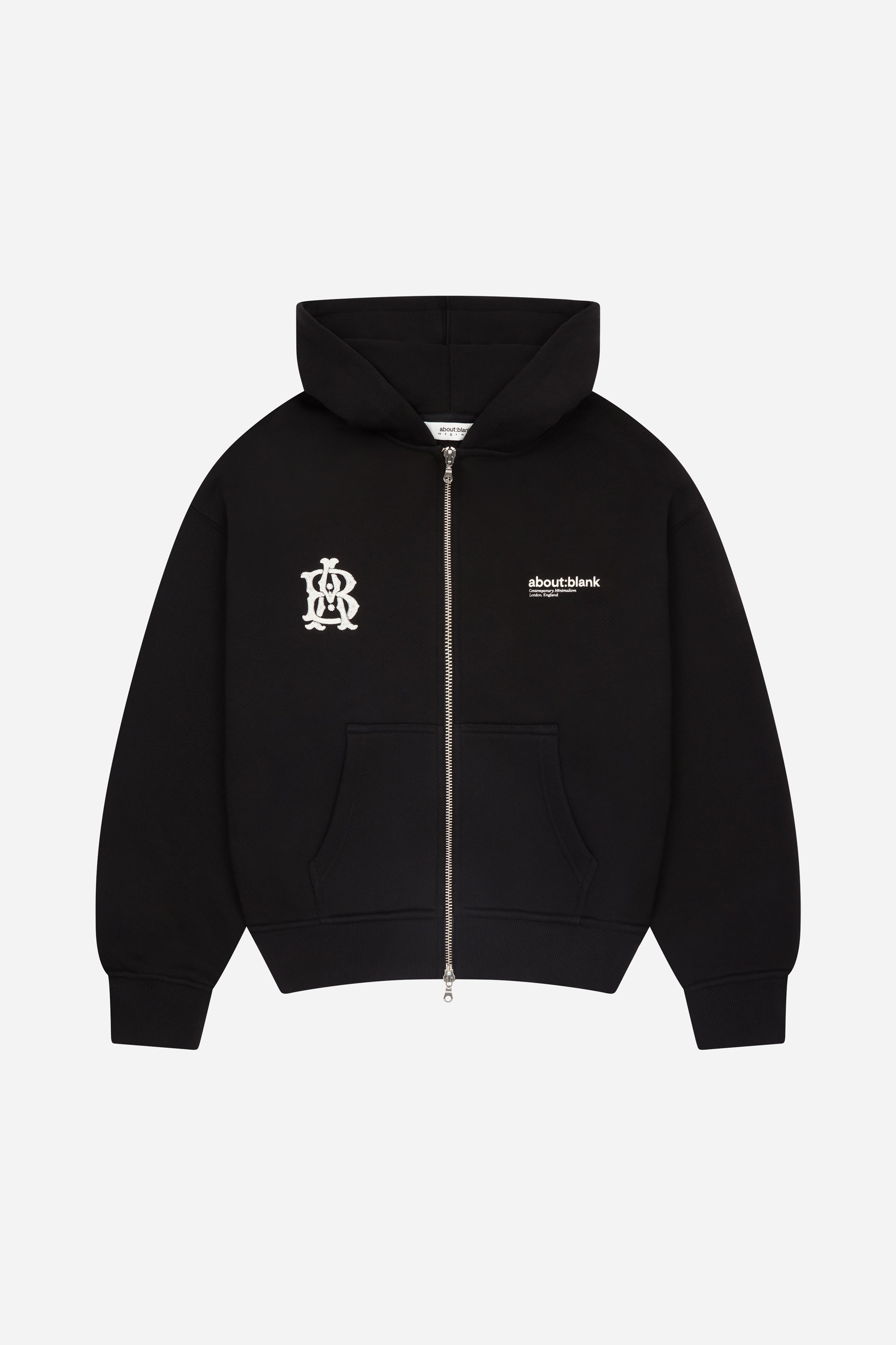 beeden DUALITY ZIP DESIGN HOODIE ブラック Welcome Duality Black Wash Crop Zip Hoodie | MainPlace Mall