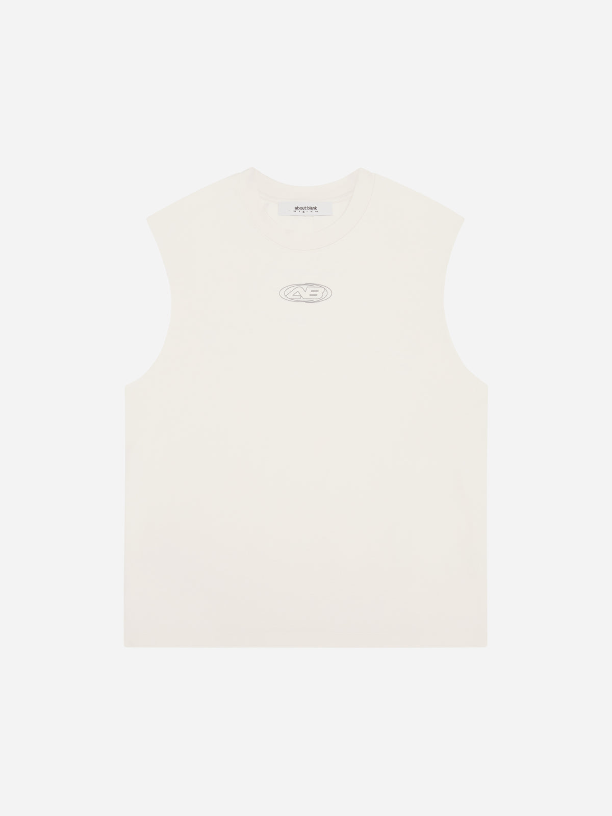 ellipse sleeveless t-shirt oat