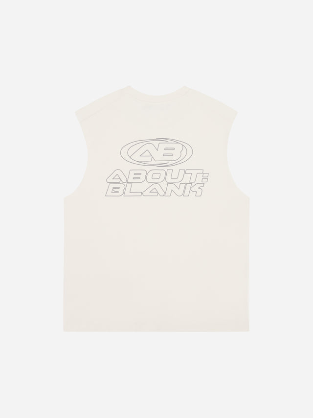 ellipse sleeveless t-shirt oat