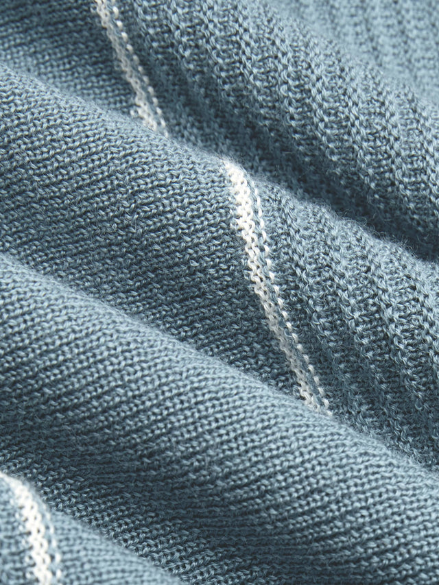 knitted football shirt grey