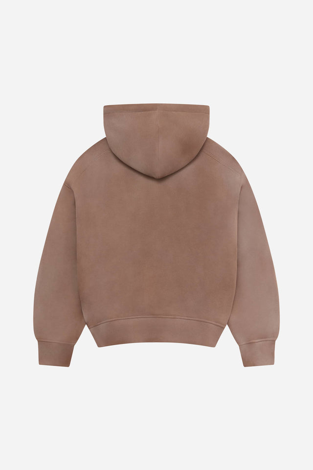 garcon hoodie washed brown