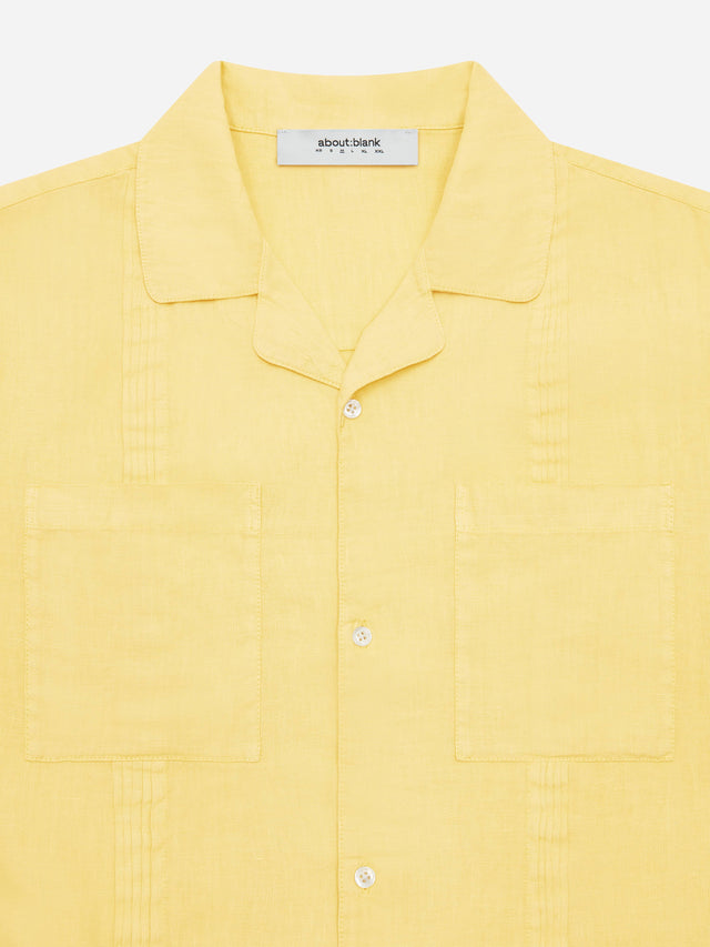 guayabera shirt yellow
