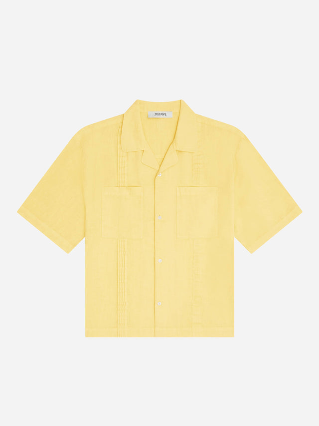 guayabera shirt yellow