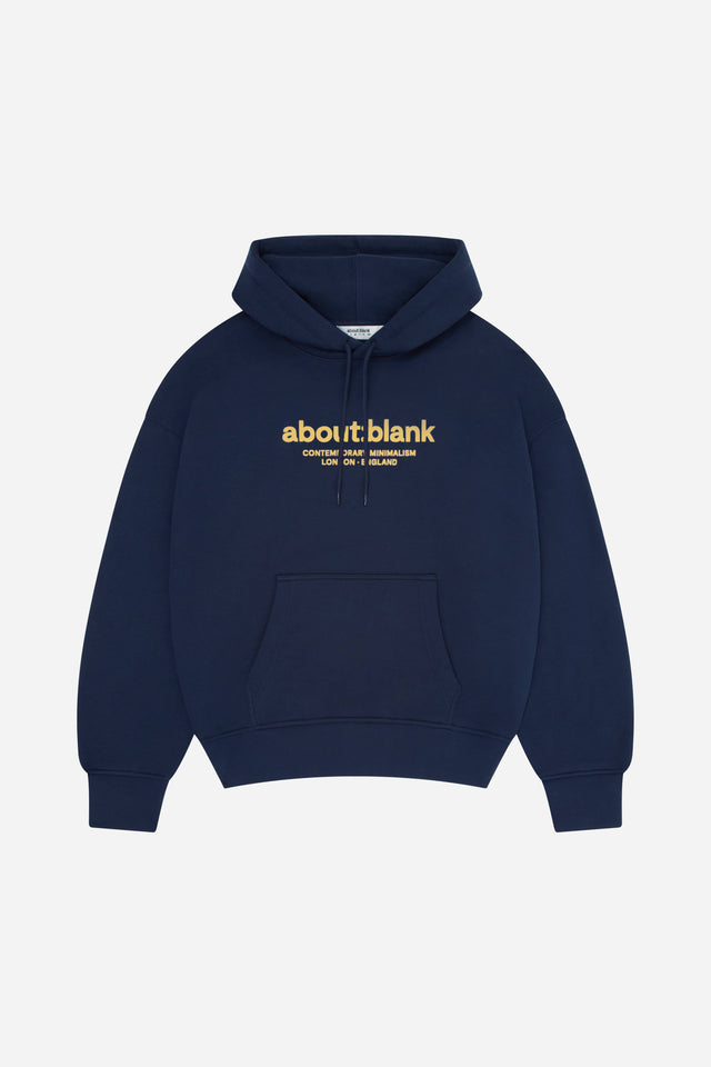 garcon hoodie classic navy/yellow