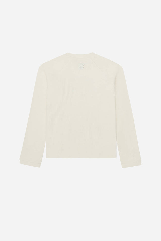 garcon long sleeve waffle oat