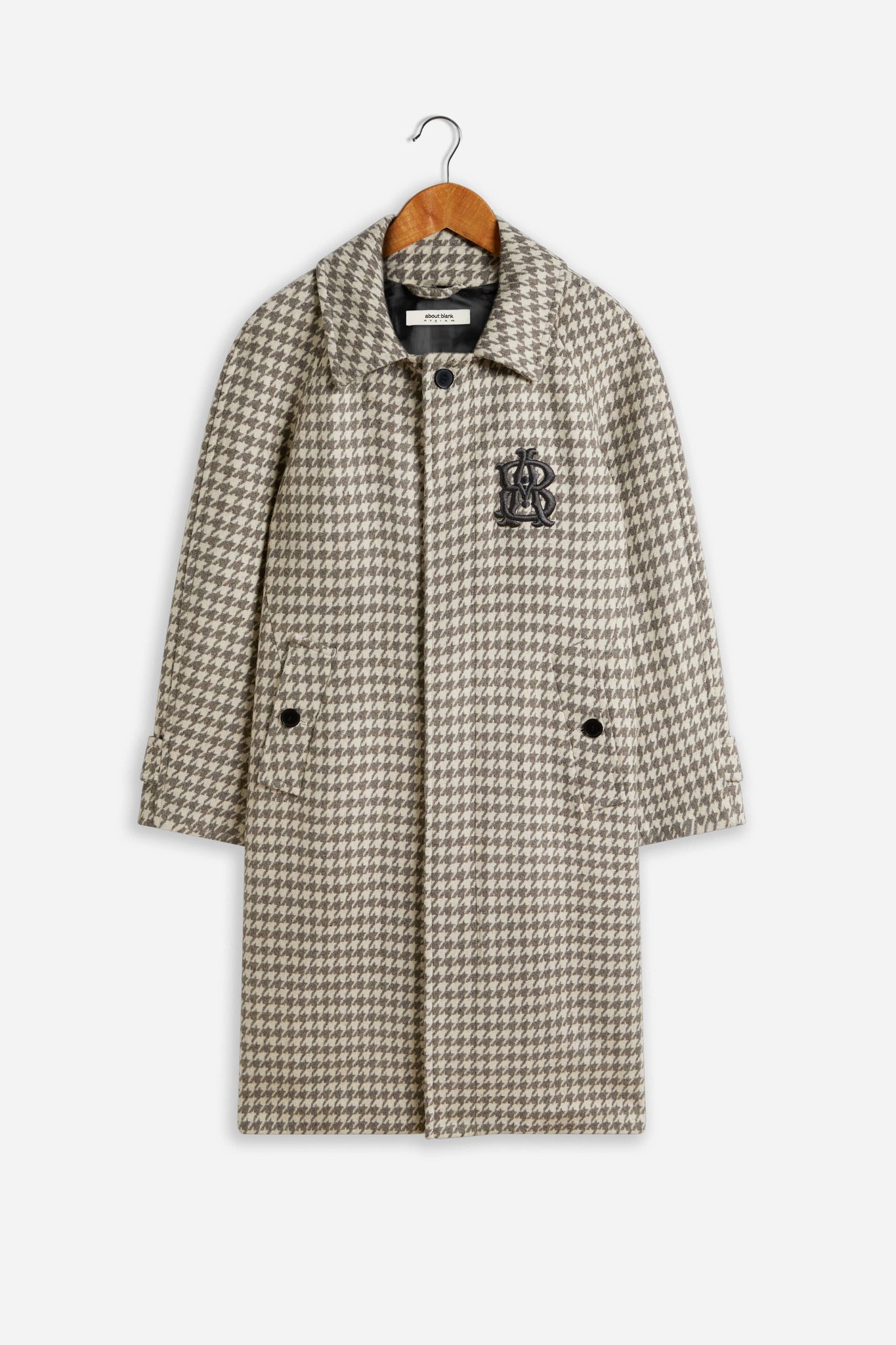 houndstooth trench coat