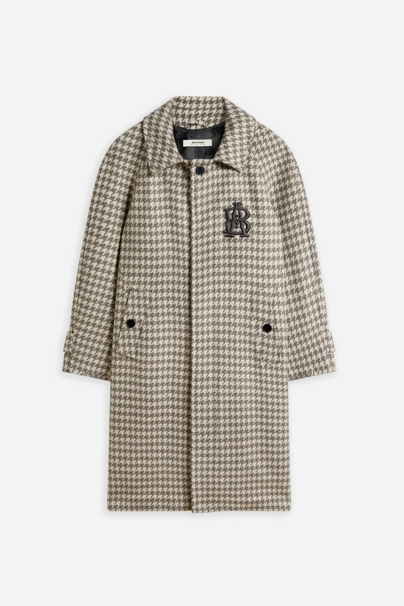 houndstooth trench coat