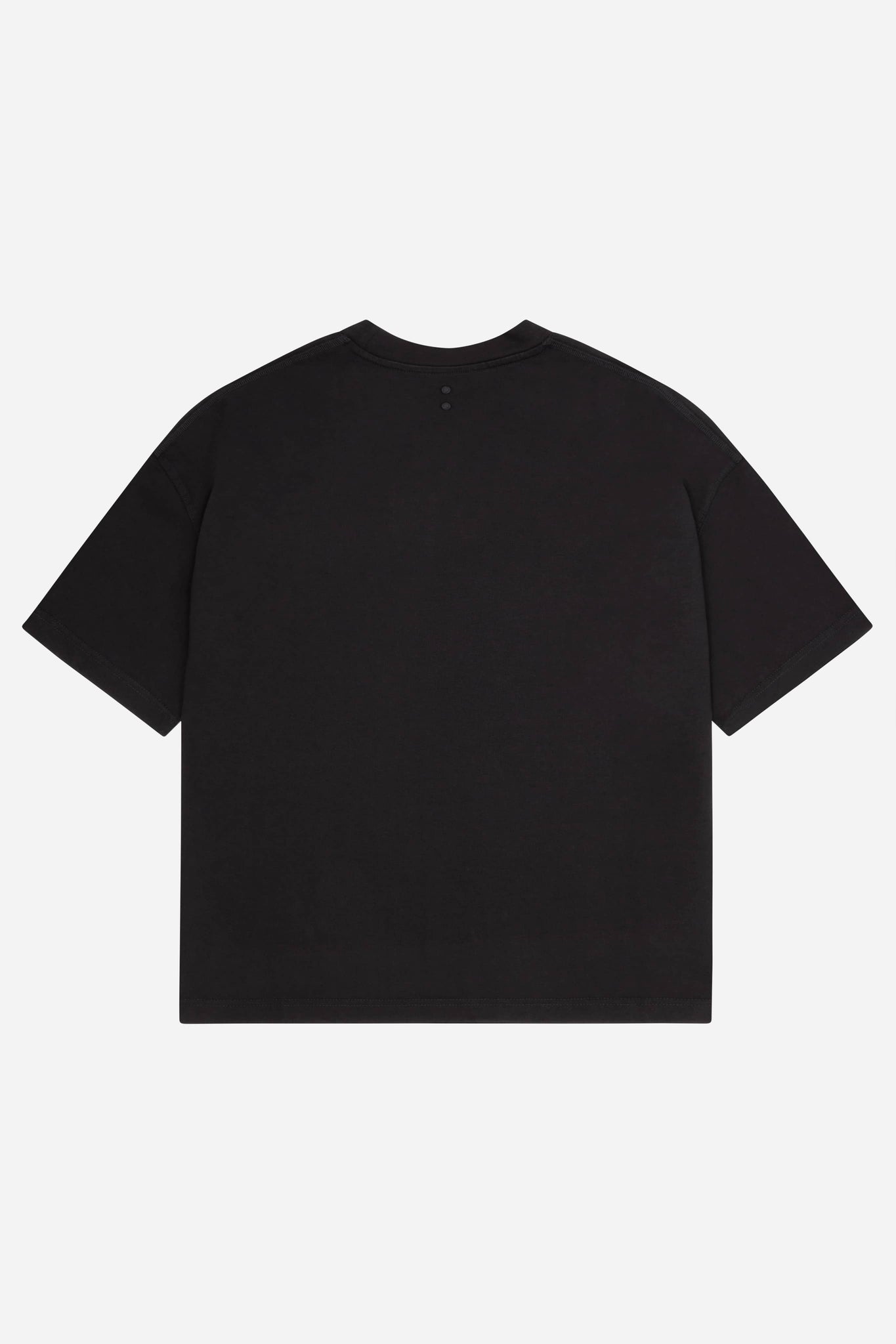 initial mock neck t-shirt black/white