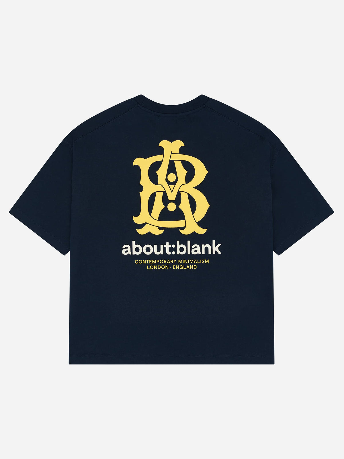 insignia t-shirt navy/yellow/ecru