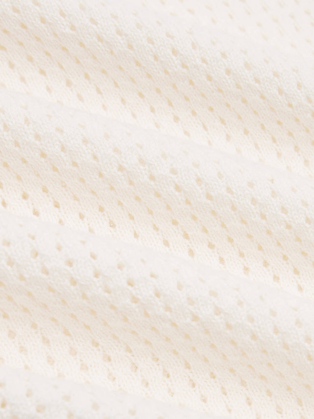 knitted sleeveless t-shirt oat