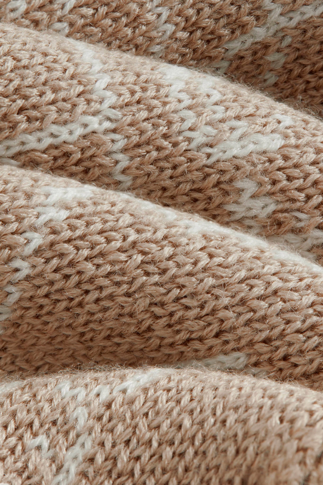 knitted scarf oat/boulder