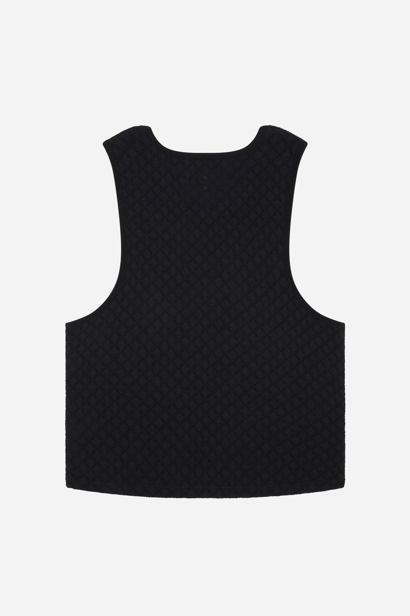 knitted vest black