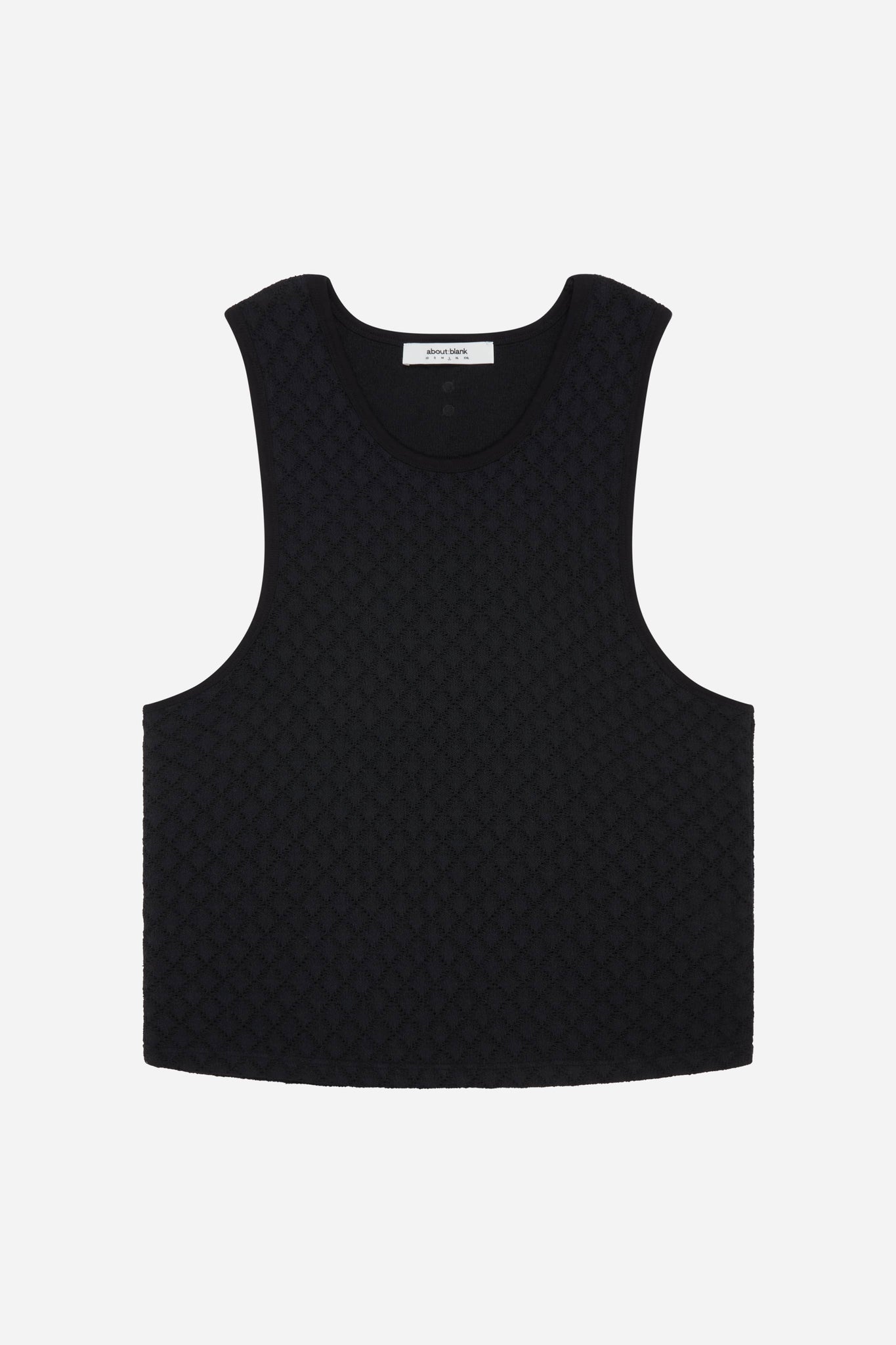 knitted vest black