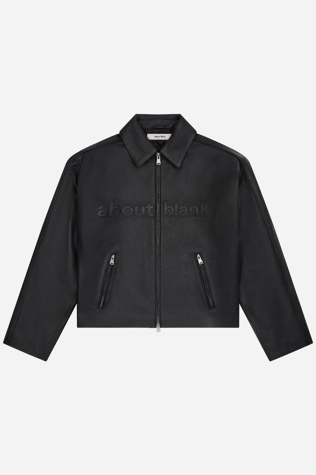 leather jacket black