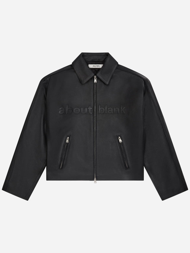 leather jacket black