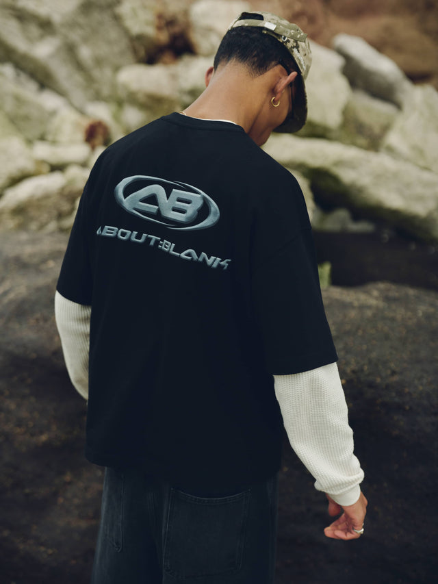 oblique t-shirt black