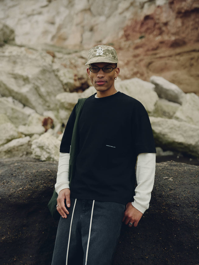 oblique t-shirt black