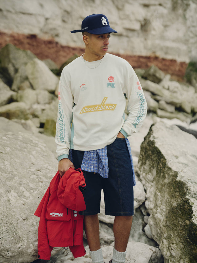 slalom graphic waffle t-shirt oat