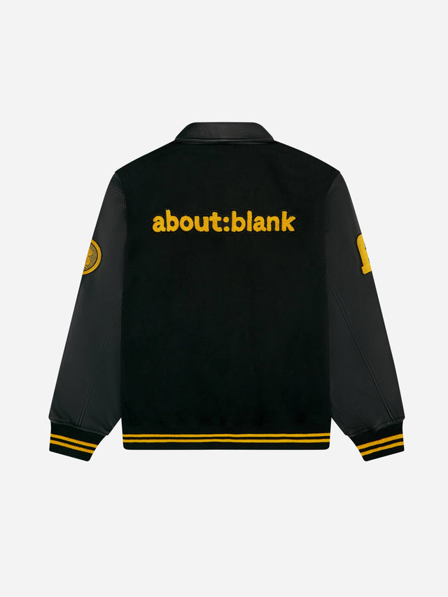 letterman jacket black