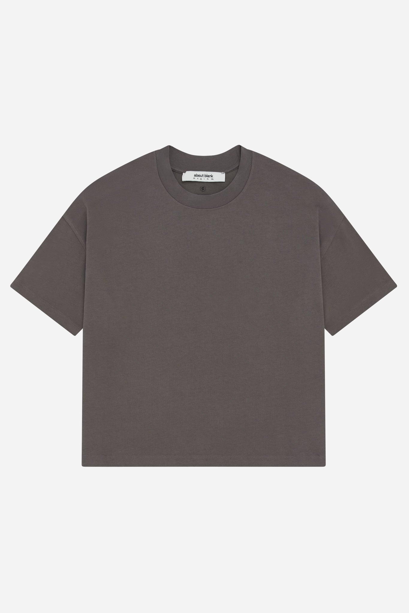 mock neck t-shirt charcoal