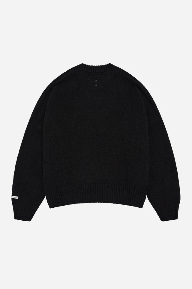 mohair crew neck black