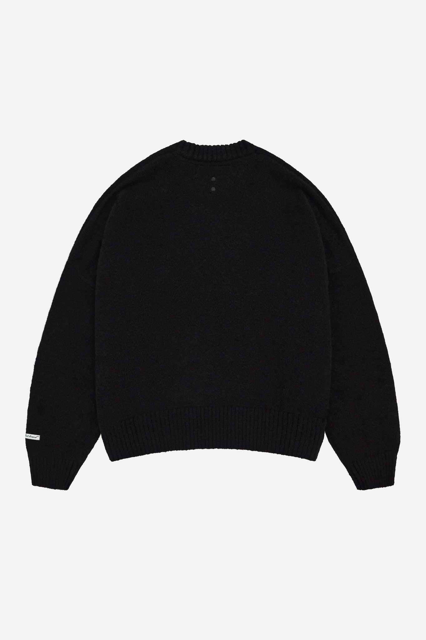 mohair crew neck black