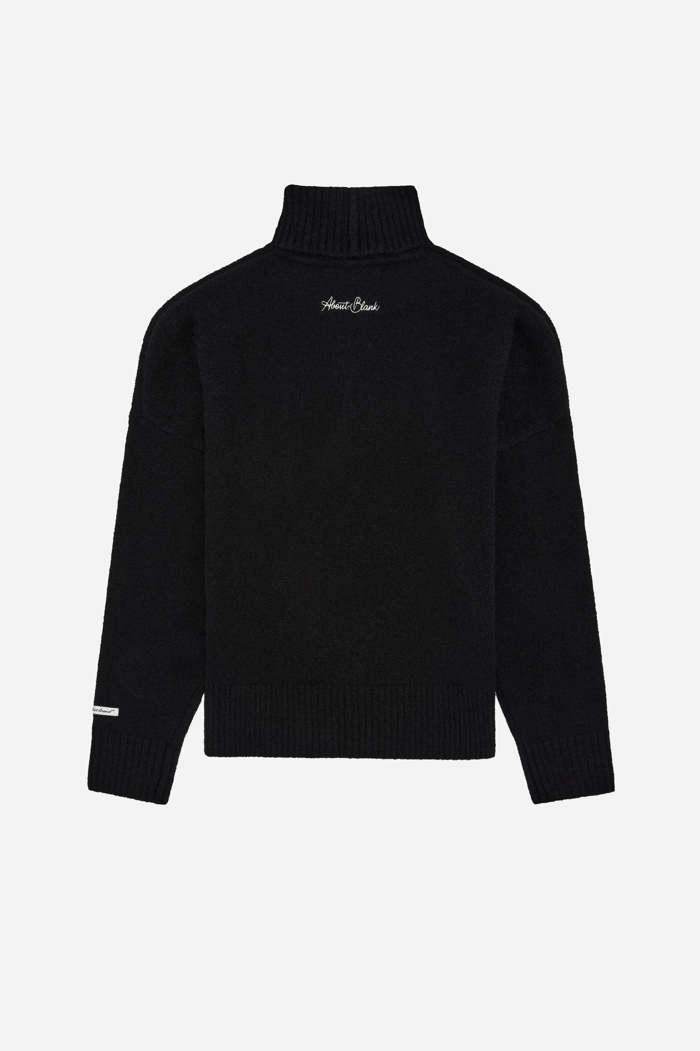 mohair roll neck black