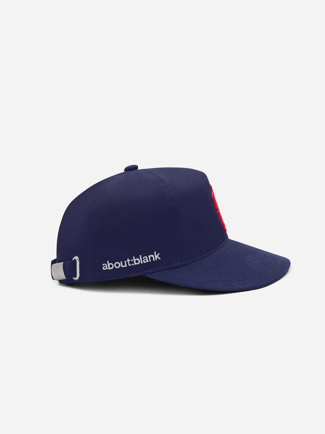 monogram cap navy/red