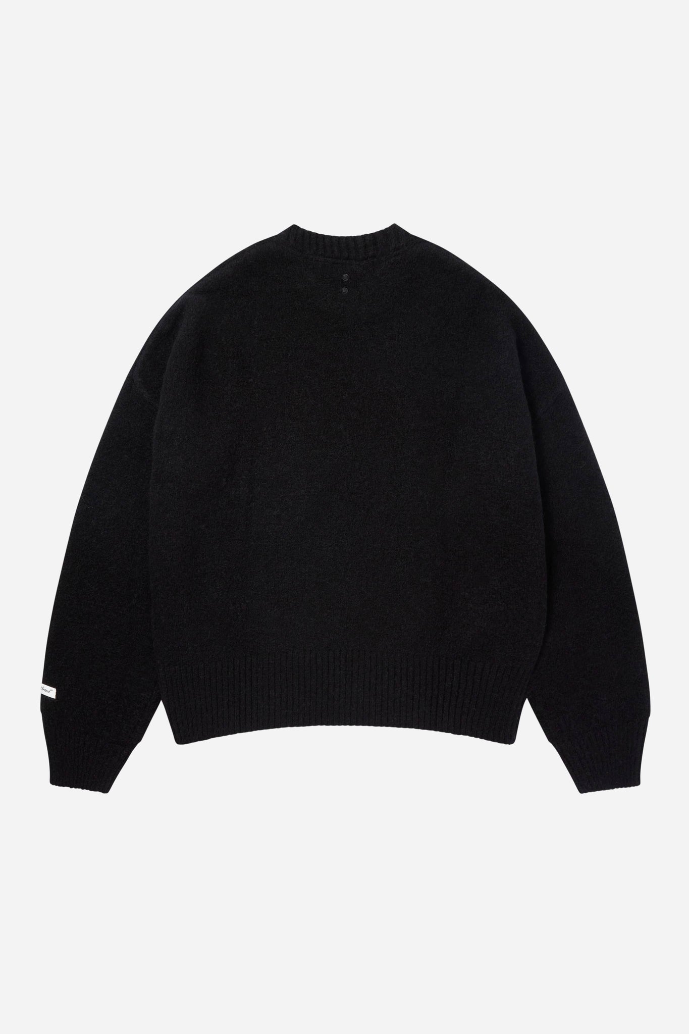 monogram knitted crewneck black/ecru