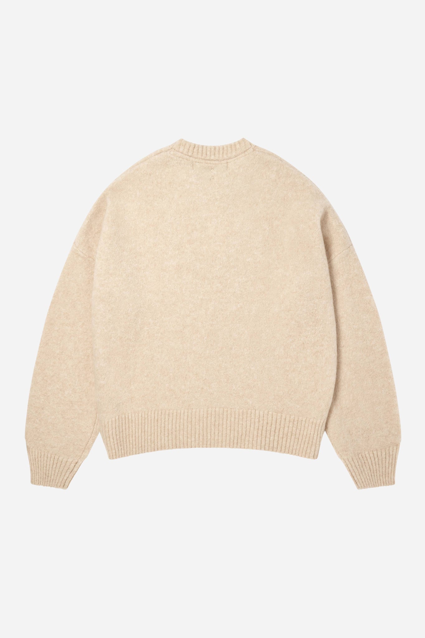 monogram knitted crewneck sand/ecru