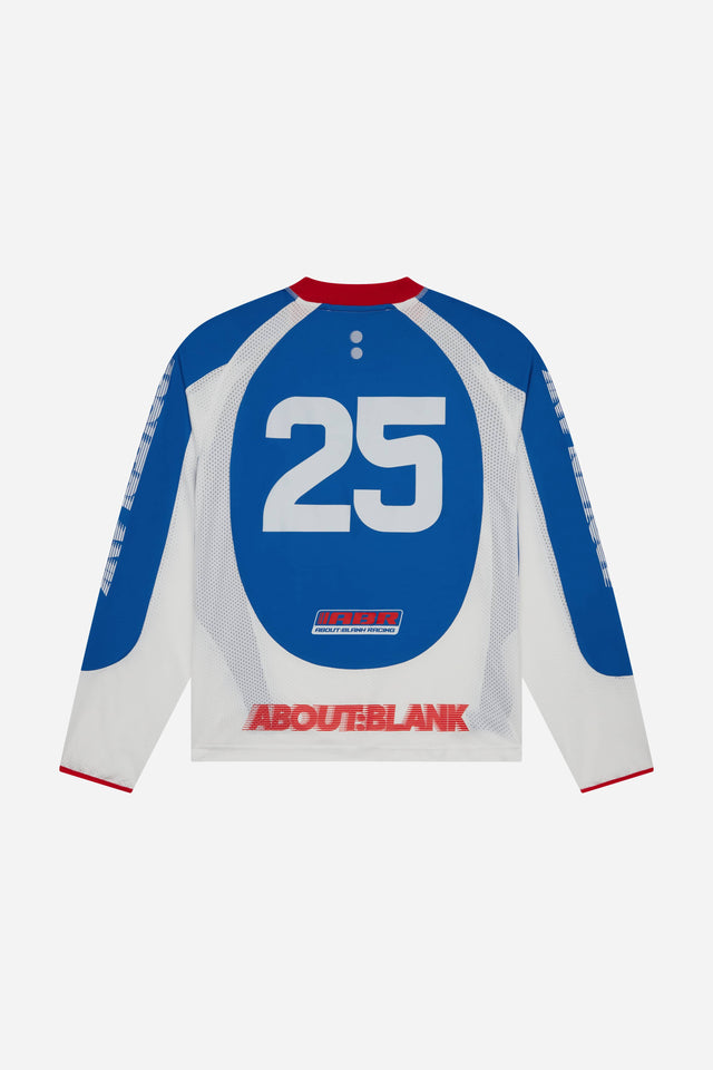 motocross jersey white/red/blue