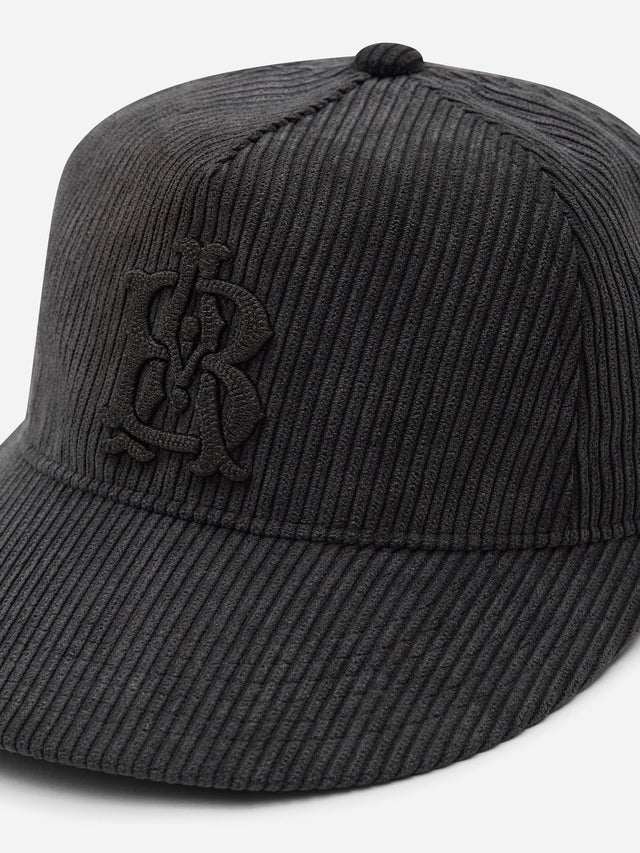 monogram cord cap black