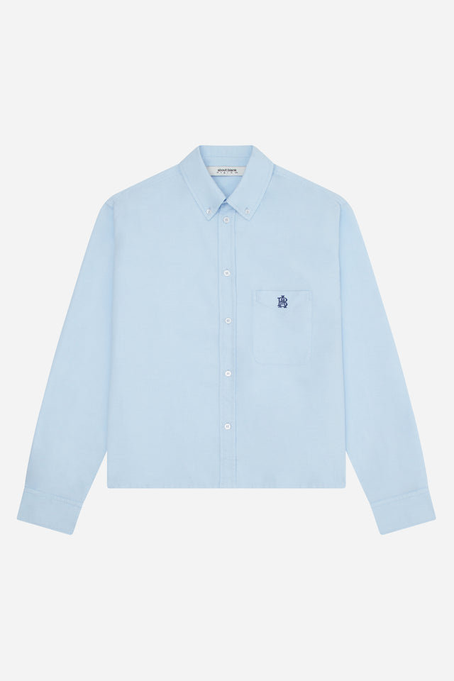 monogram oxford shirt blue