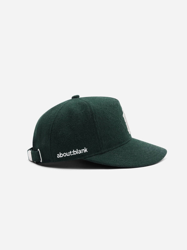 monogram cap wool epsom green/ecru