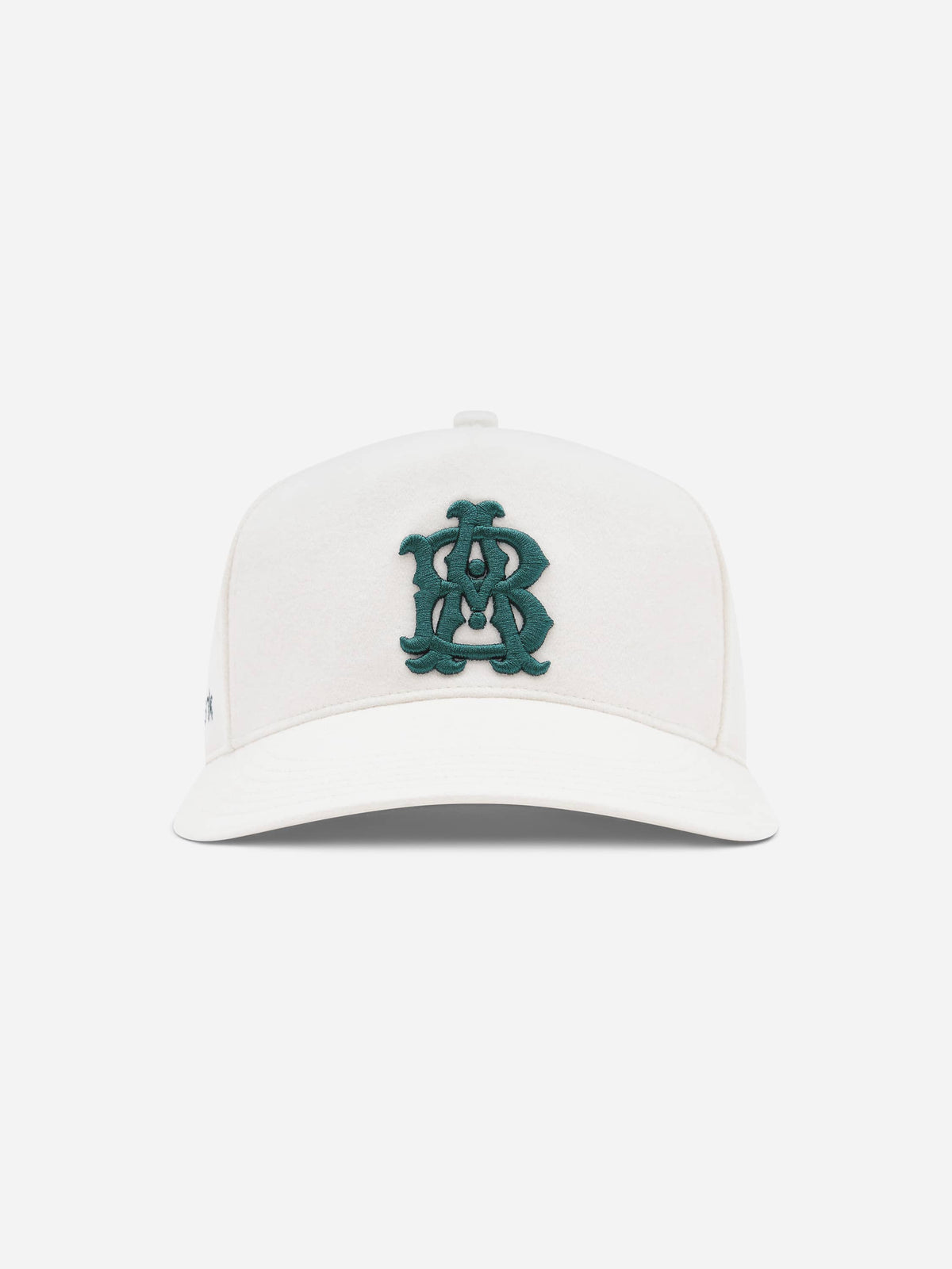 monogram cap wool ecru/epsom green