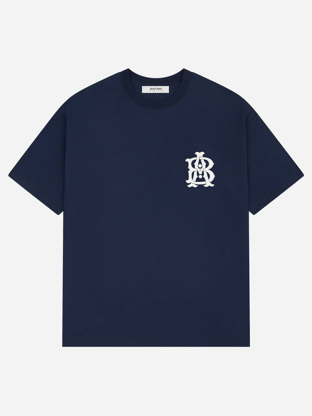 monogram t-shirt navy/ecru