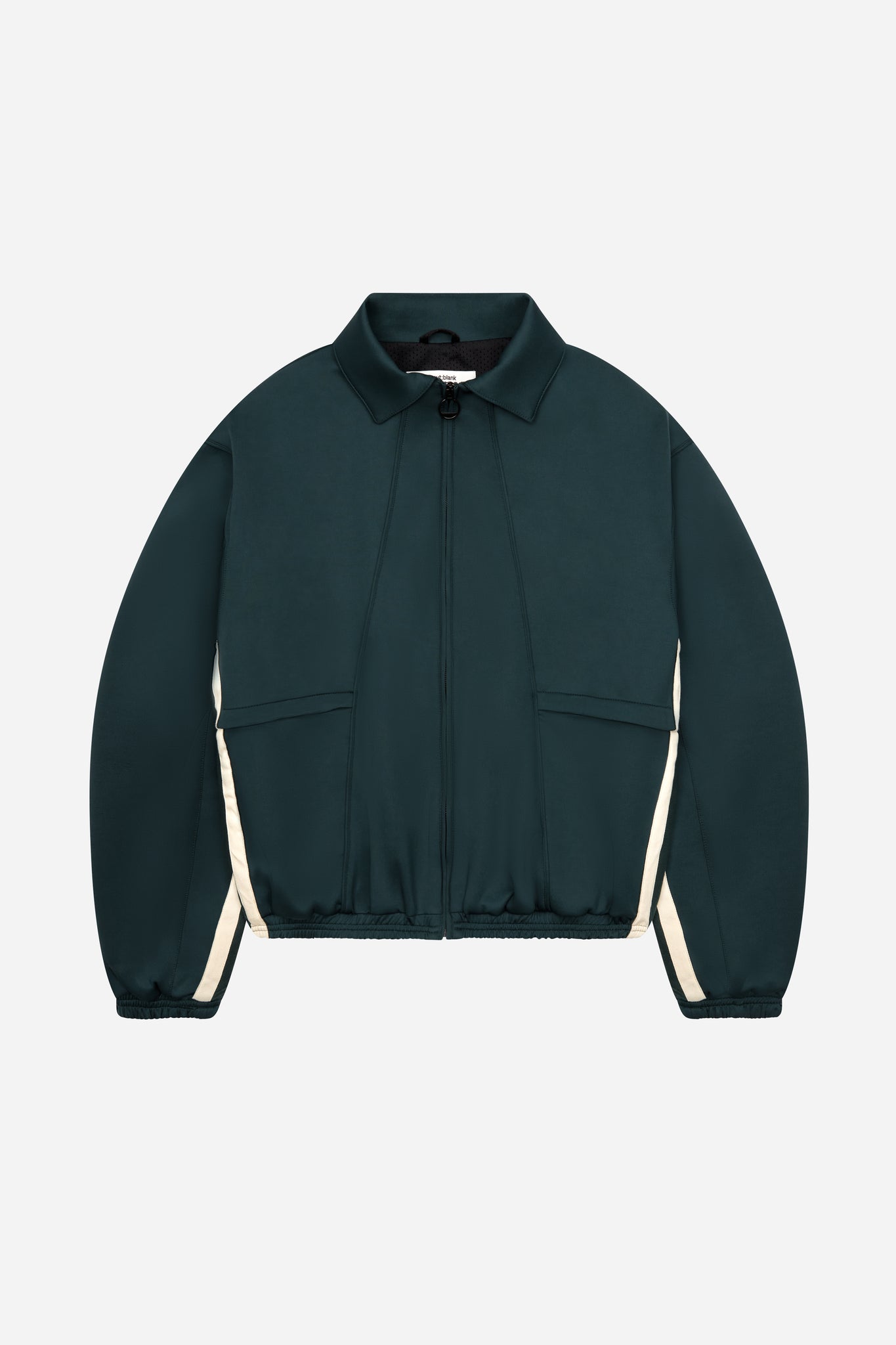 monogram track jacket epsom green/ecru