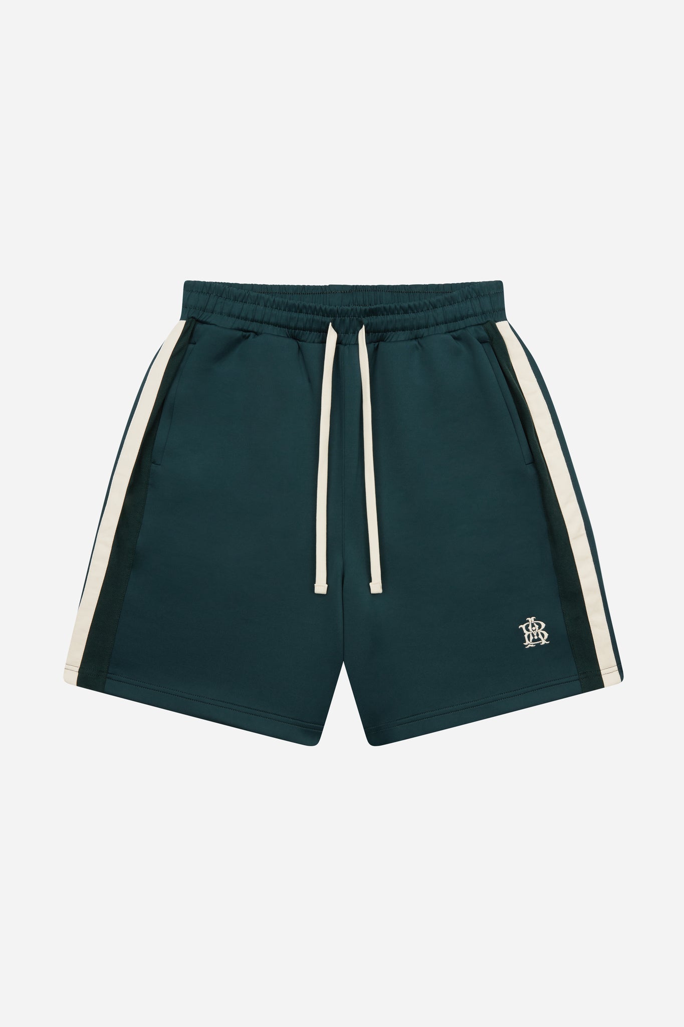monogram track short epsom green/ecru