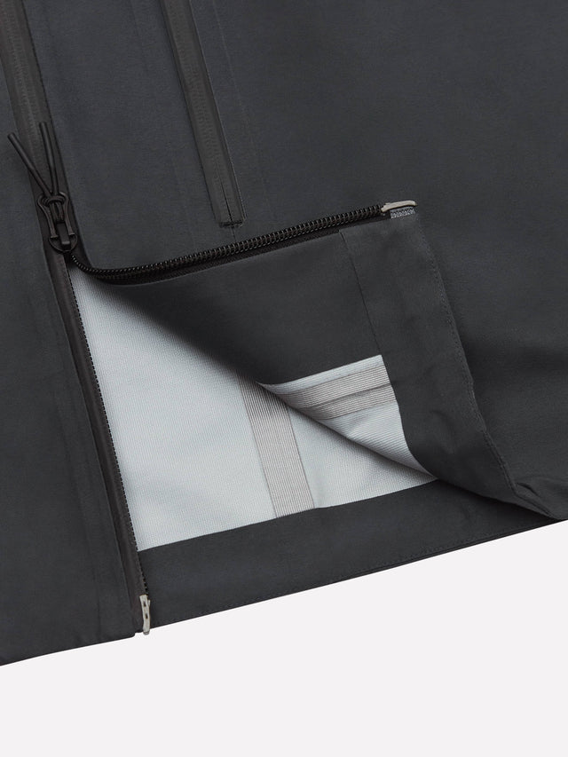 water reactive jacket dusty black