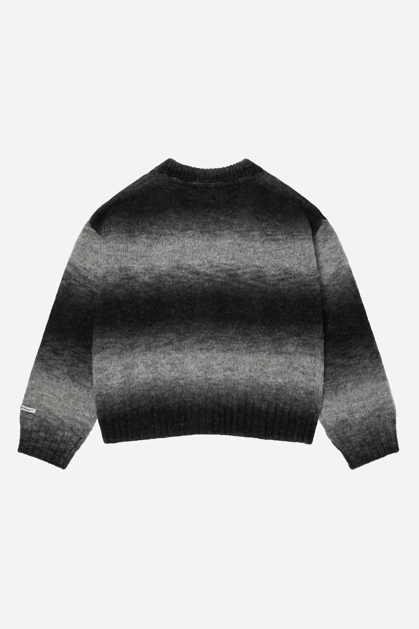 ombré brushed cardigan black/ecru