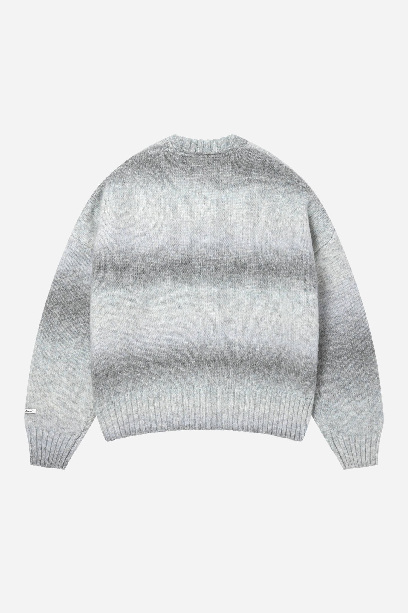 ombré brushed crewneck blue/grey