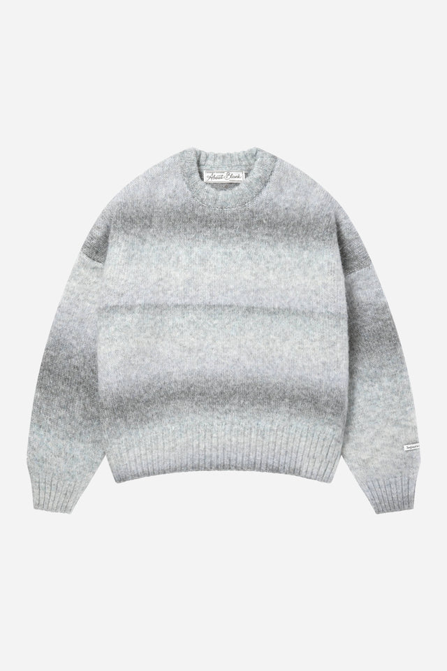 ombré brushed crewneck mint/blue