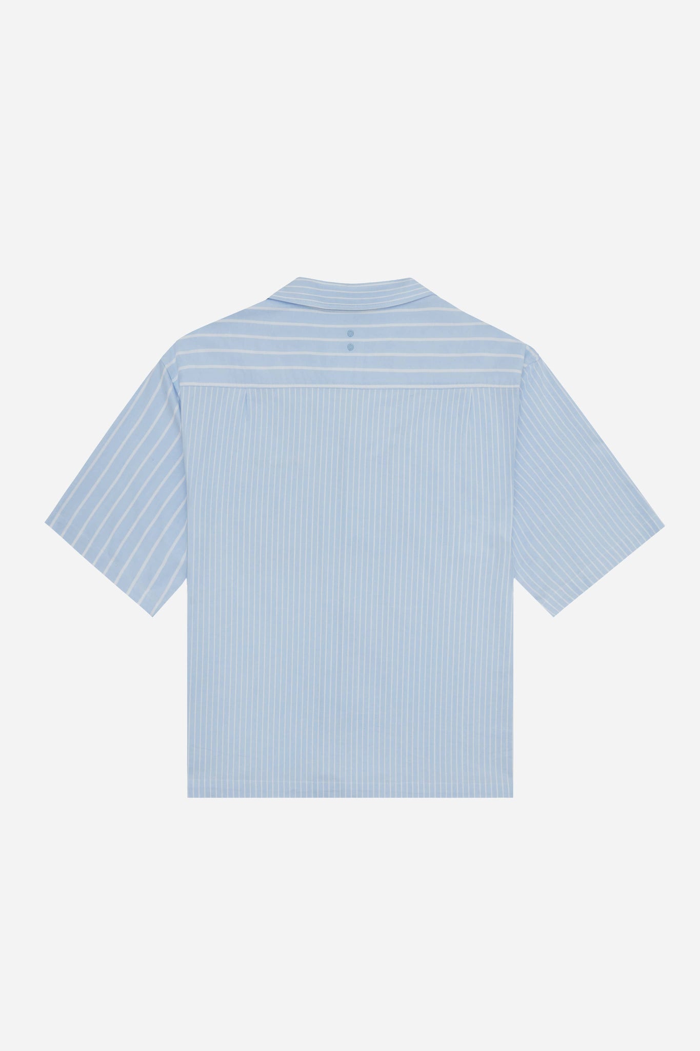patchwork script shirt blue/white