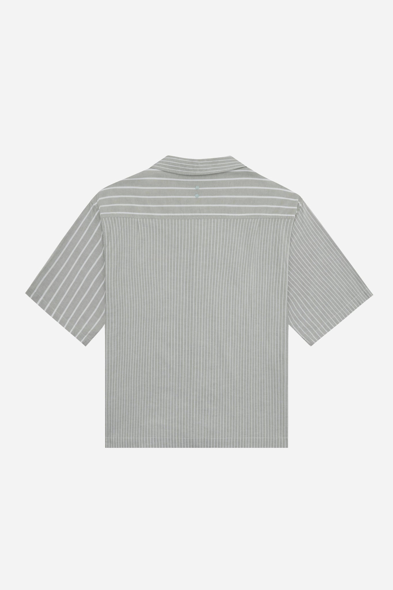 patchwork script shirt green/white