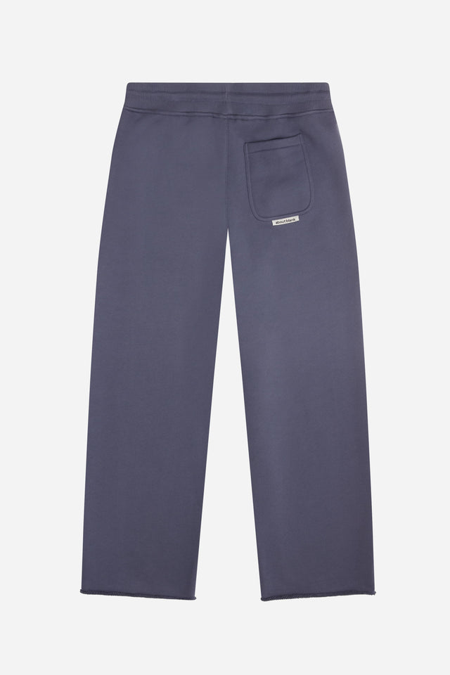 cut off sweatpant smoke blue/ecru