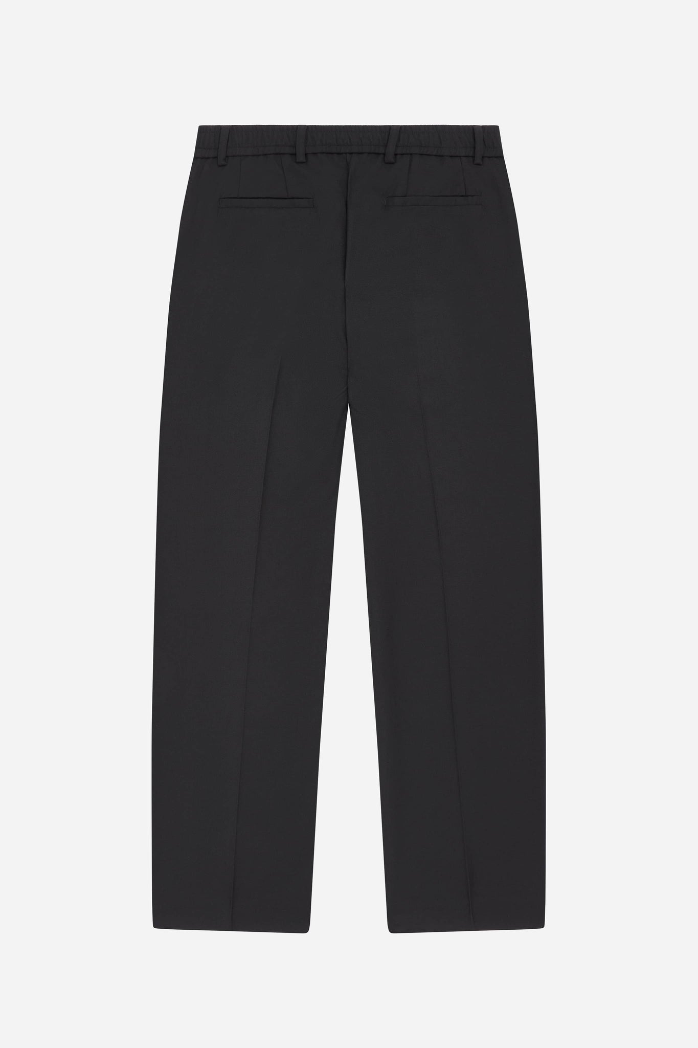 everyday pleated trousers black