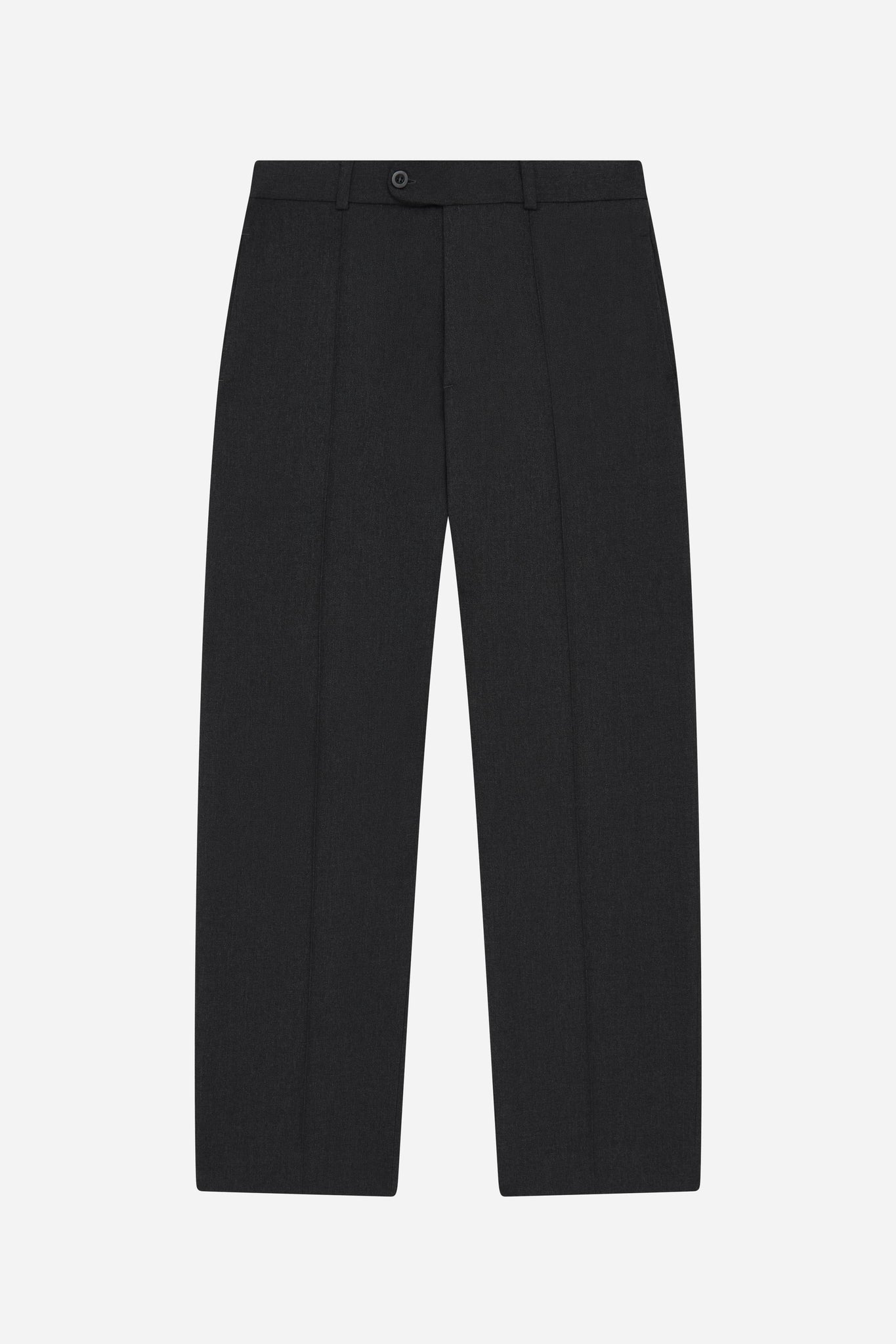 everyday pleated trousers charcoal