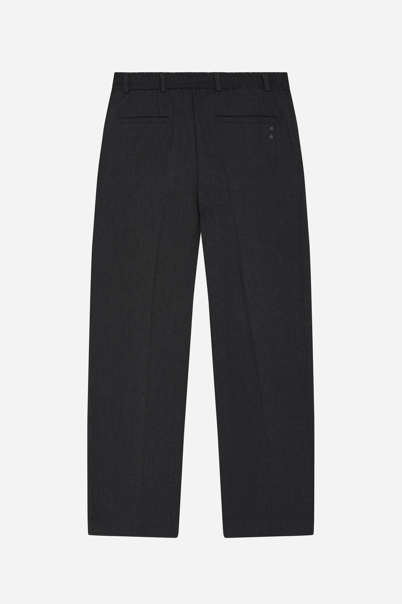 everyday pleated trousers charcoal