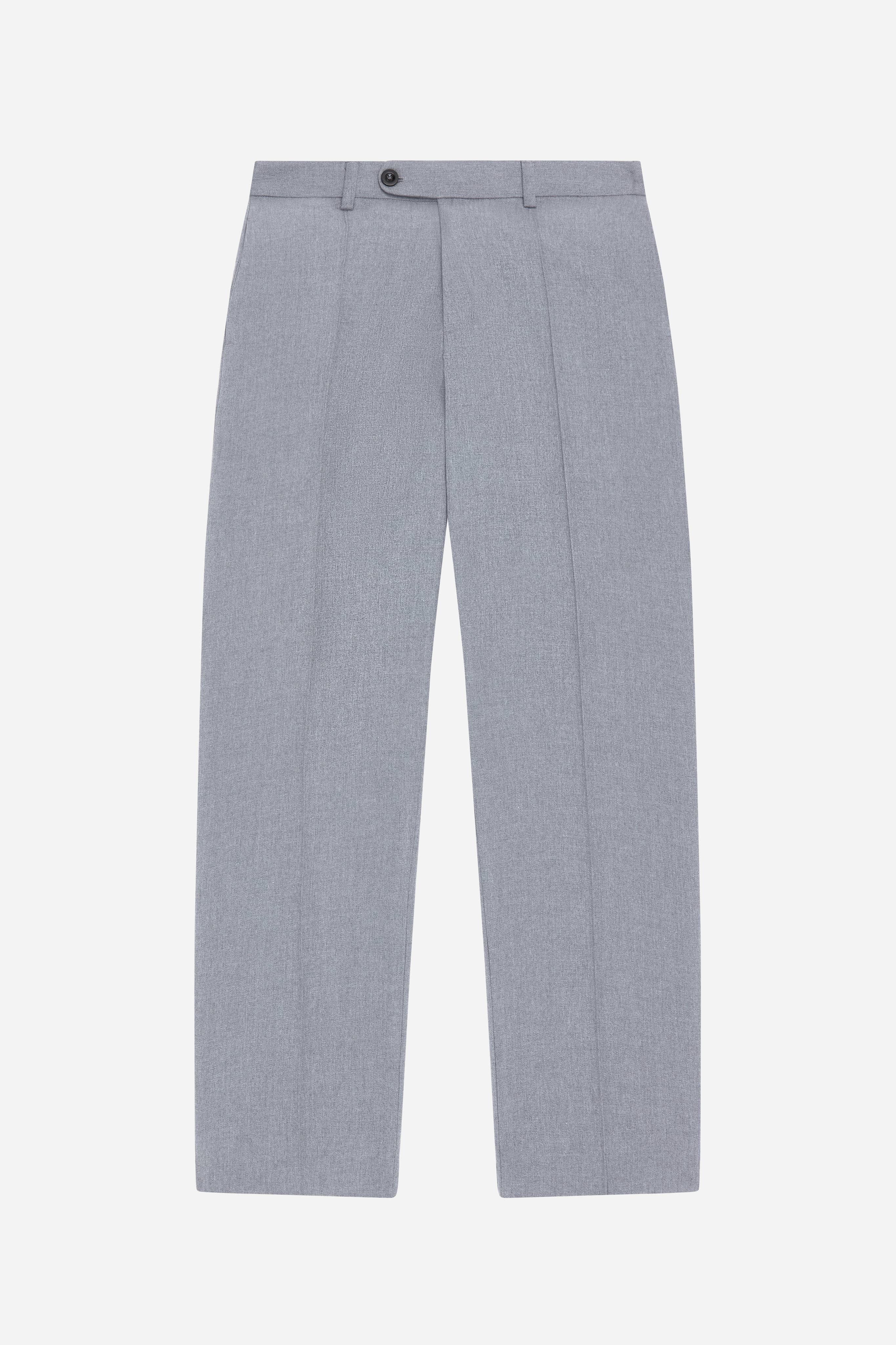 About blank Everyday Pleated Trousers Light Grey About blank everyday pleated trousers light grey